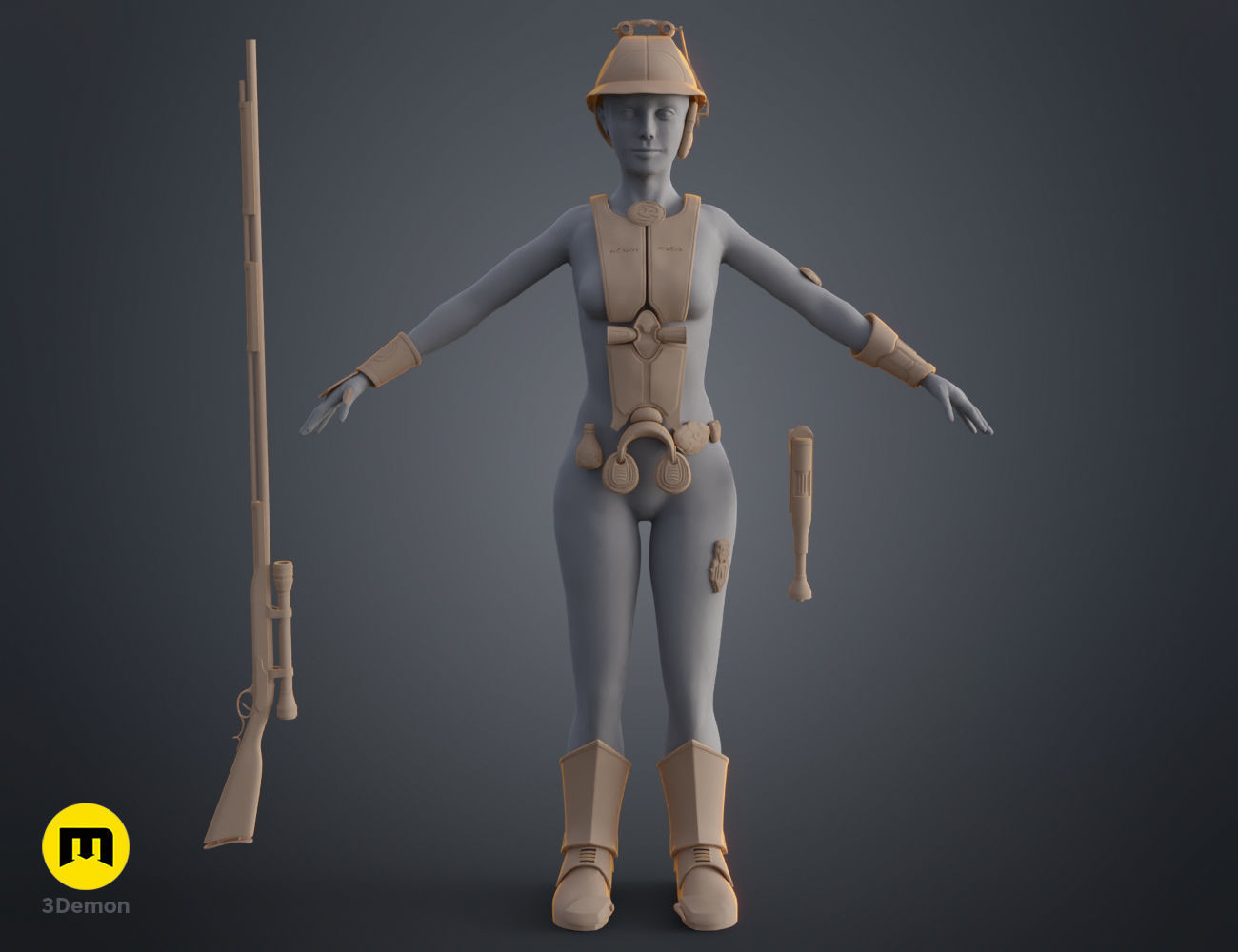 Zam Wesell bundle 3D print model_12