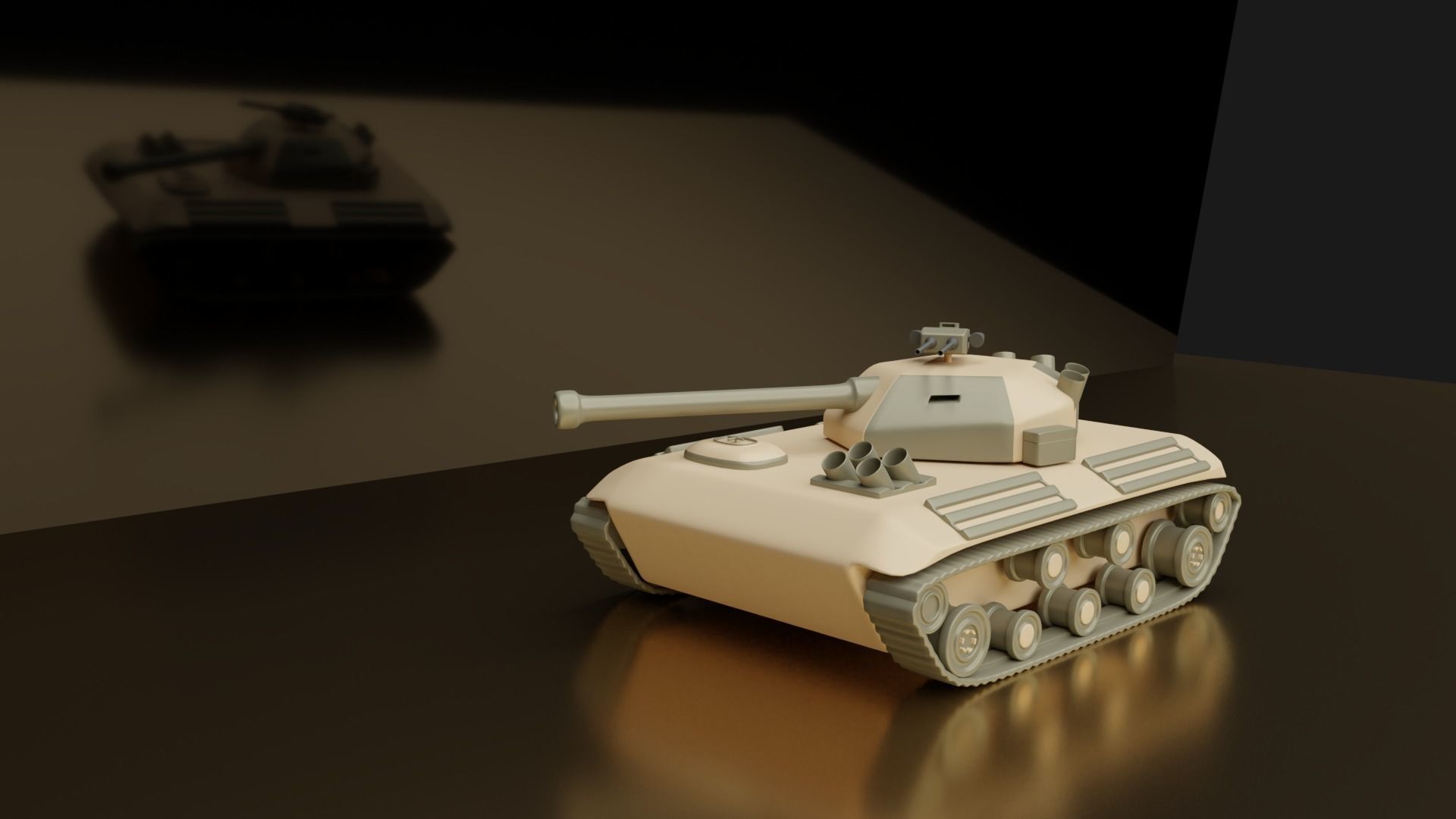 Army vehicles  Low-poly 3D model_1