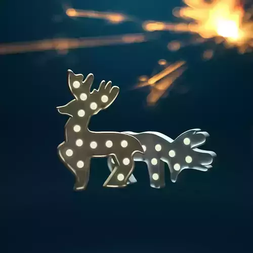 Deer Christmas Lamps