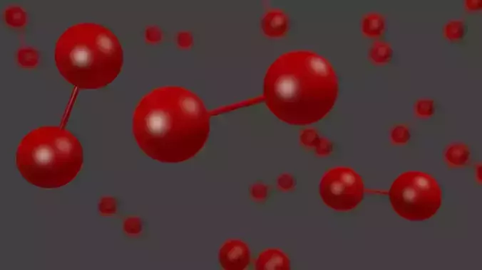 Dibromine Molecule - Model 3D model