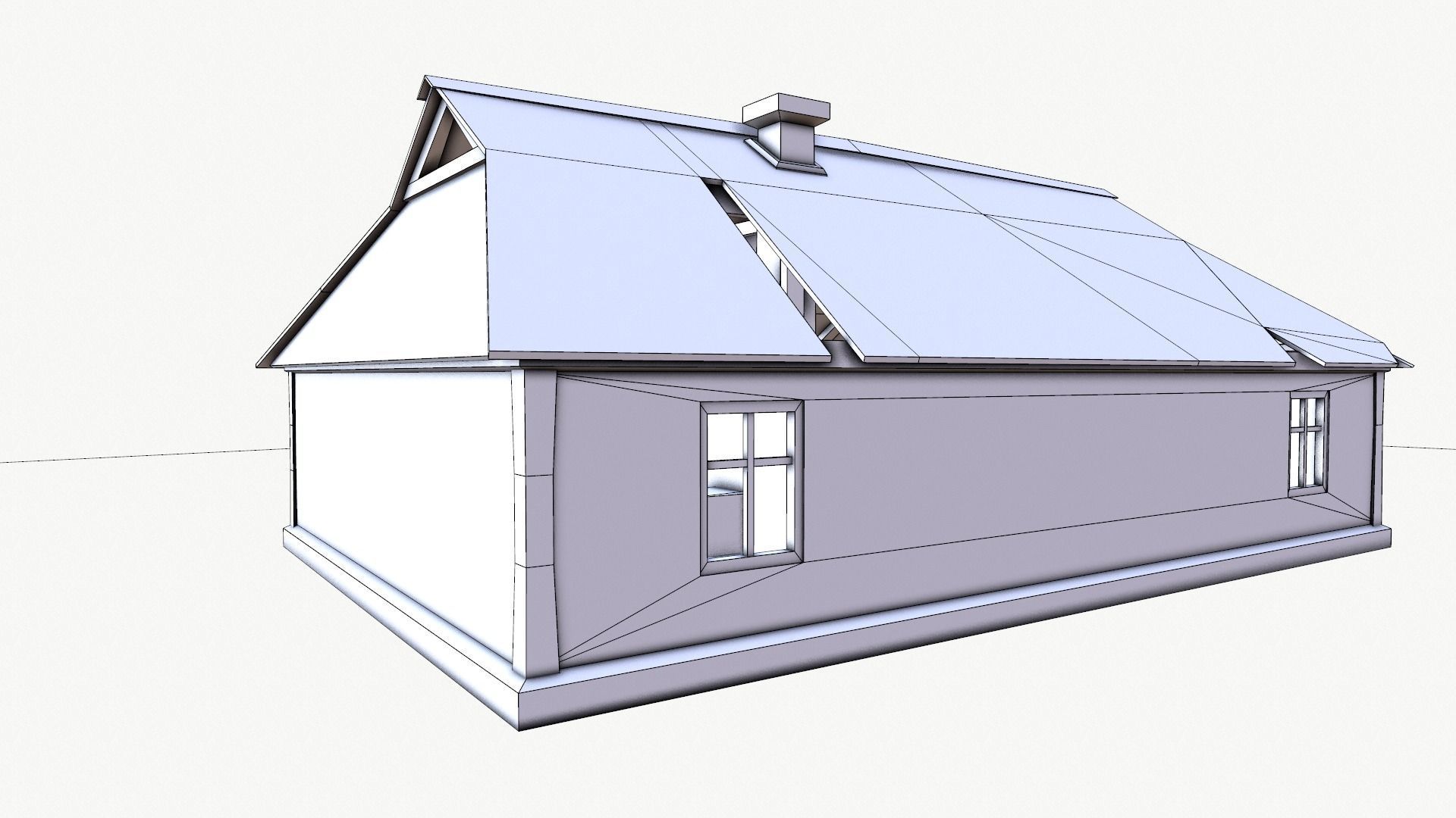 Odl House 08 Low-poly 3D model_32