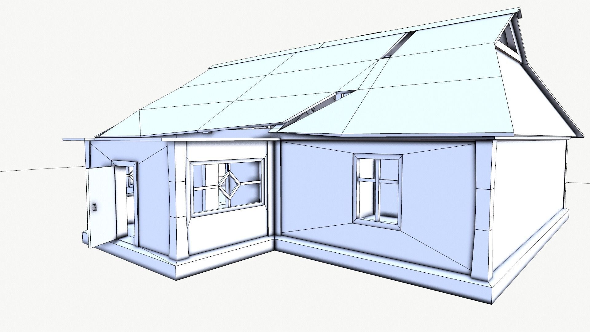 Odl House 08 Low-poly 3D model_30
