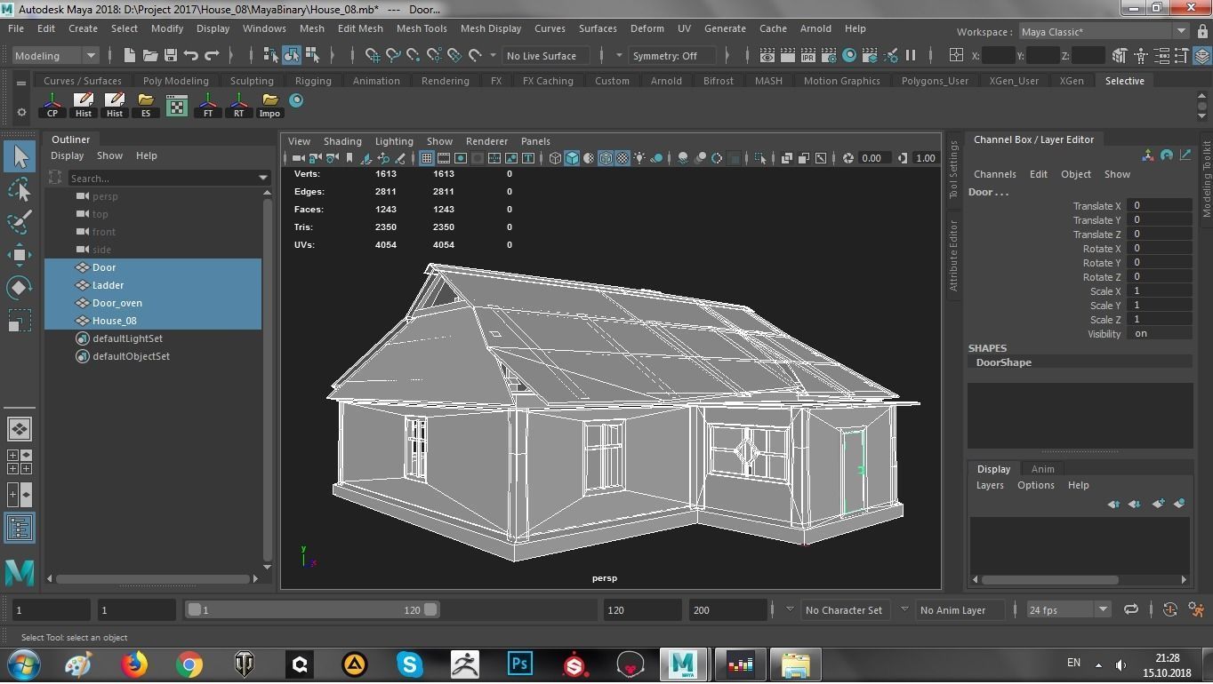 Odl House 08 Low-poly 3D model_6