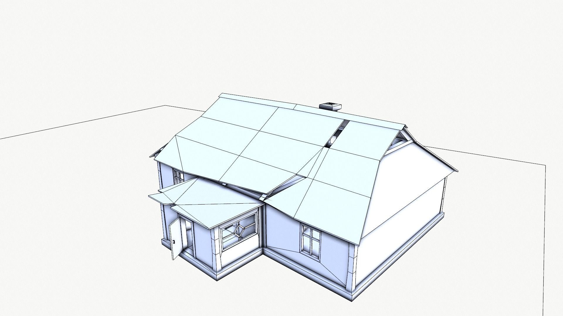 Odl House 08 Low-poly 3D model_43