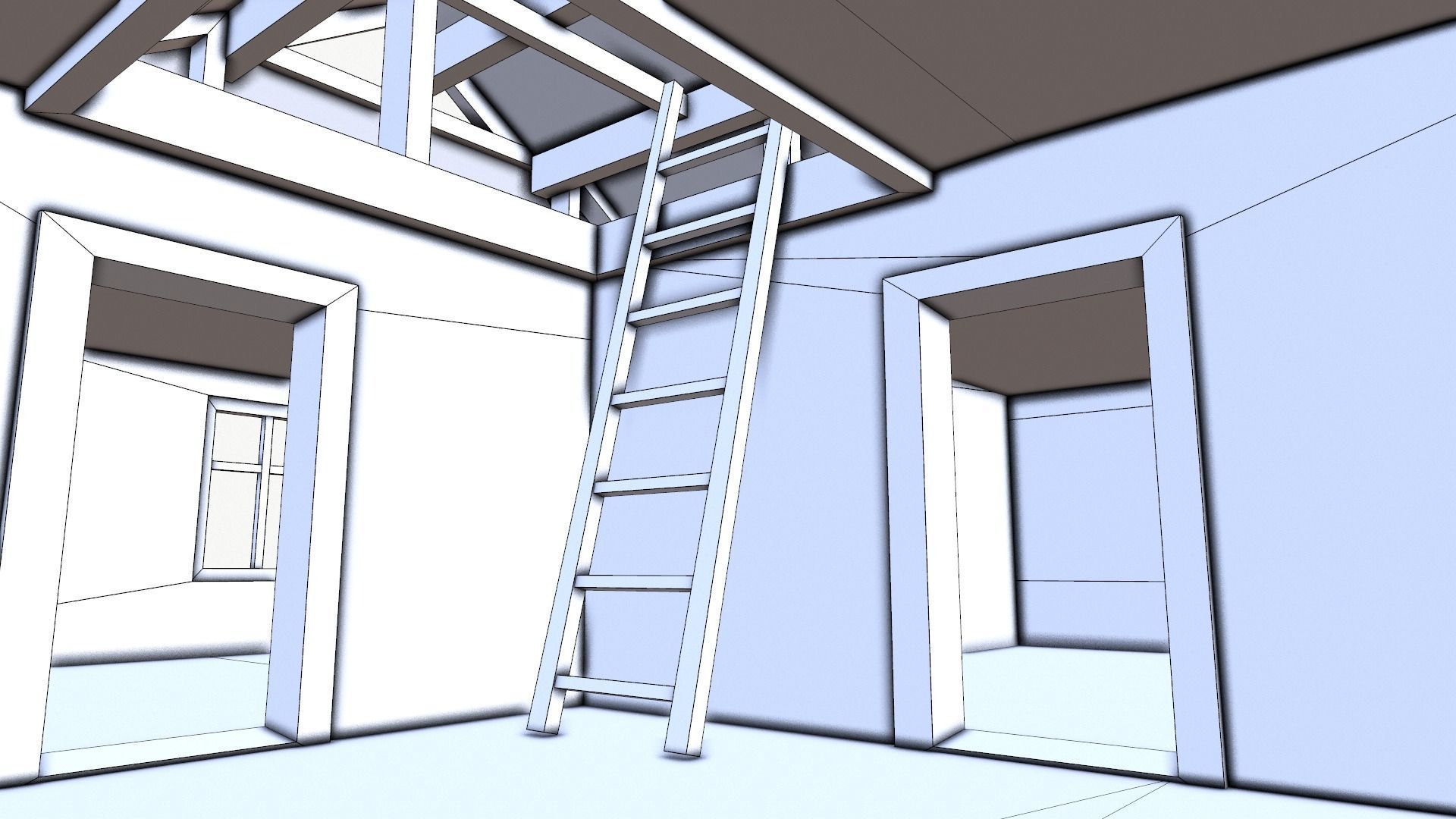 Odl House 08 Low-poly 3D model_38