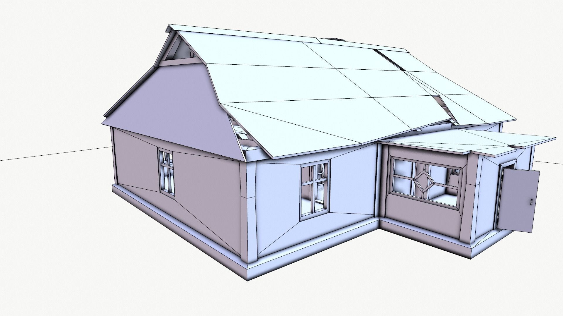 Odl House 08 Low-poly 3D model_28