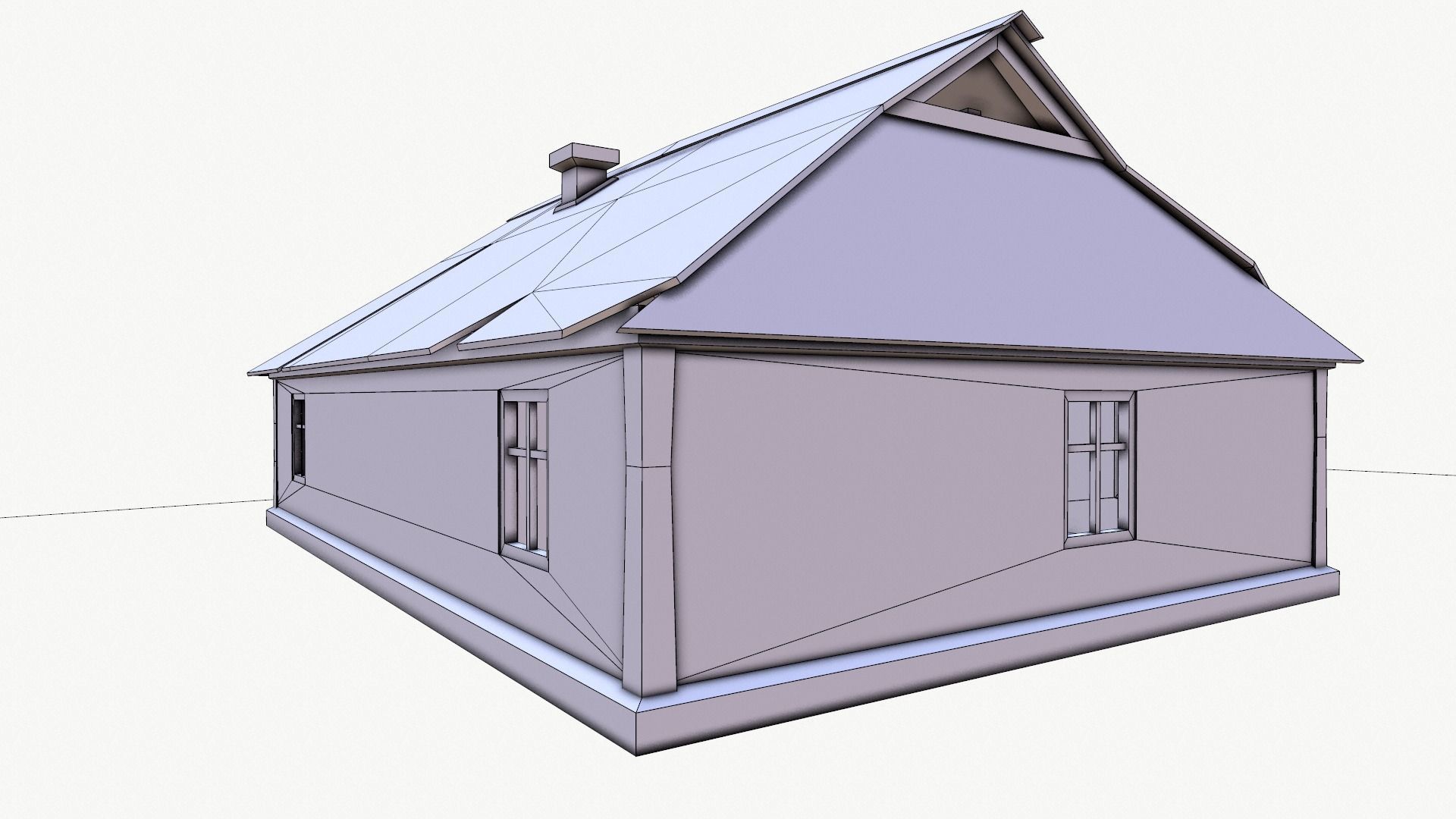 Odl House 08 Low-poly 3D model_34