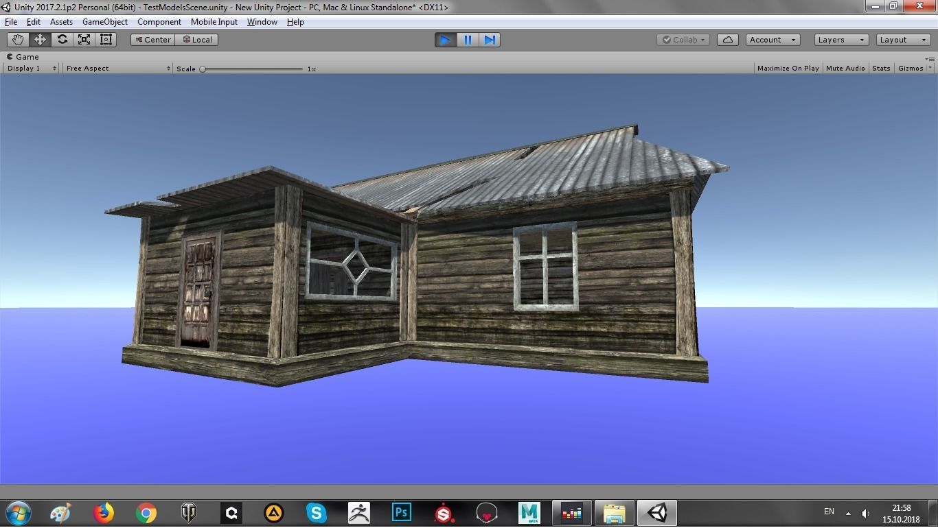 Odl House 08 Low-poly 3D model_7