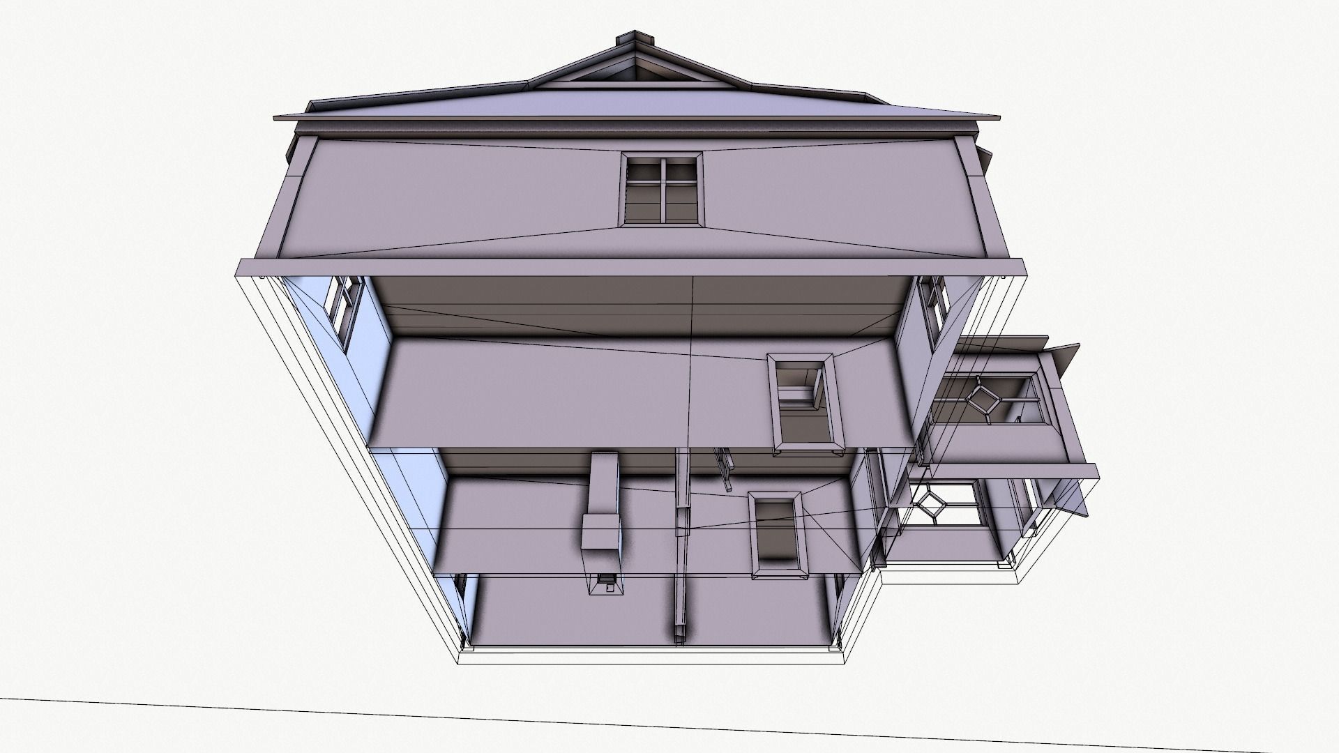 Odl House 08 Low-poly 3D model_40