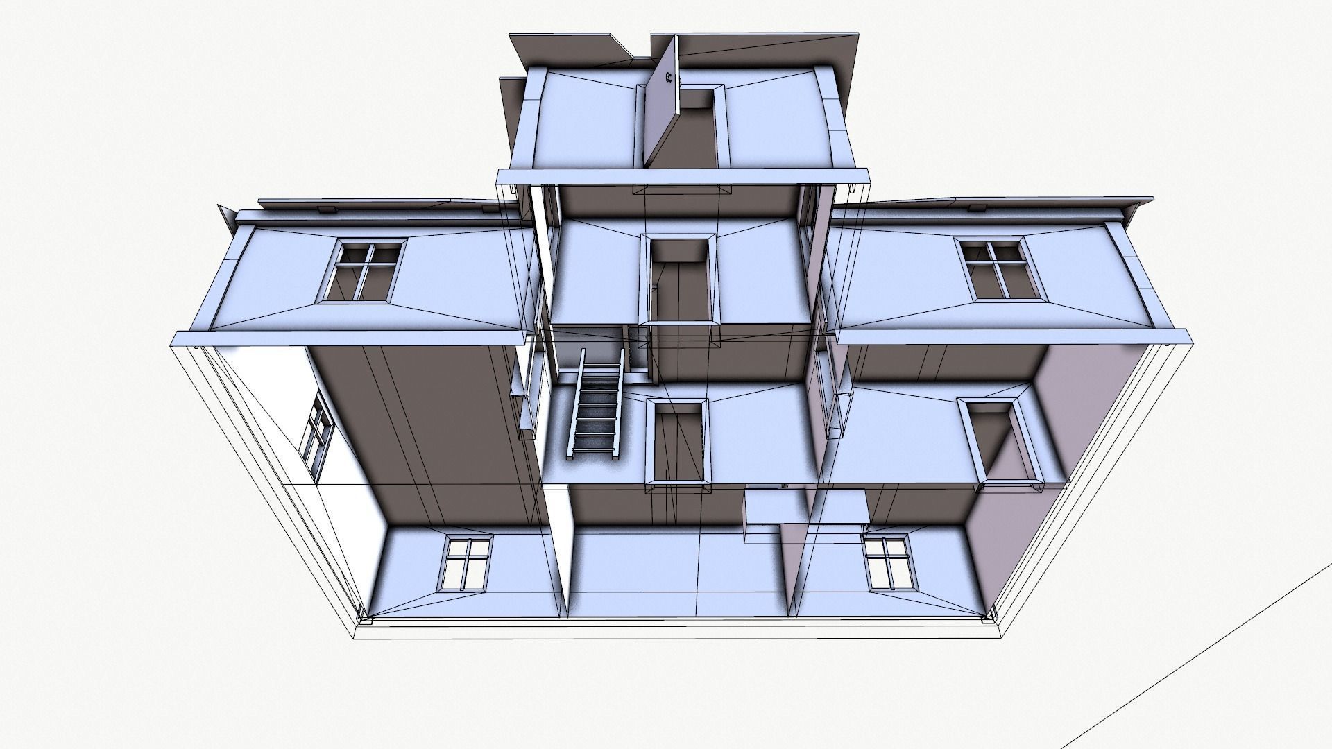 Odl House 08 Low-poly 3D model_39