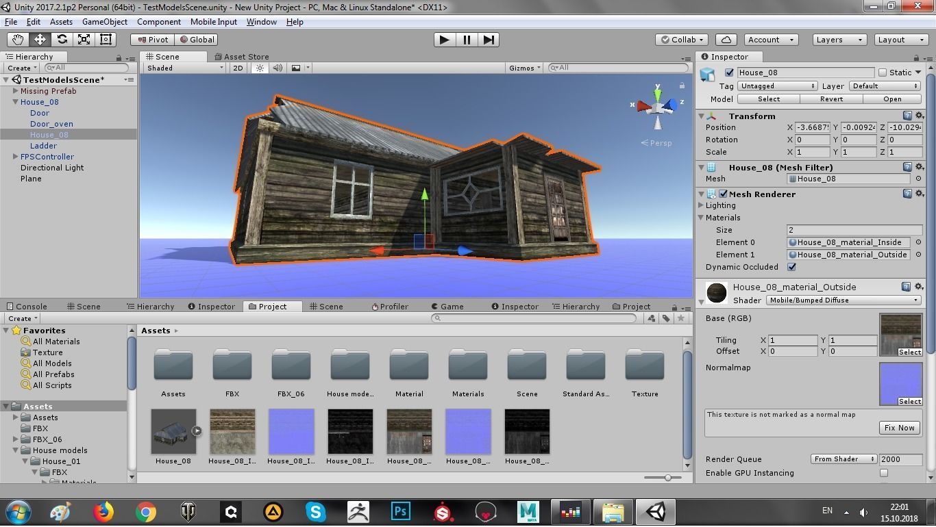 Odl House 08 Low-poly 3D model_5