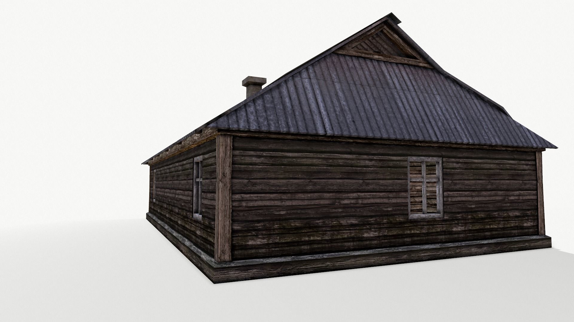 Odl House 08 Low-poly 3D model_16