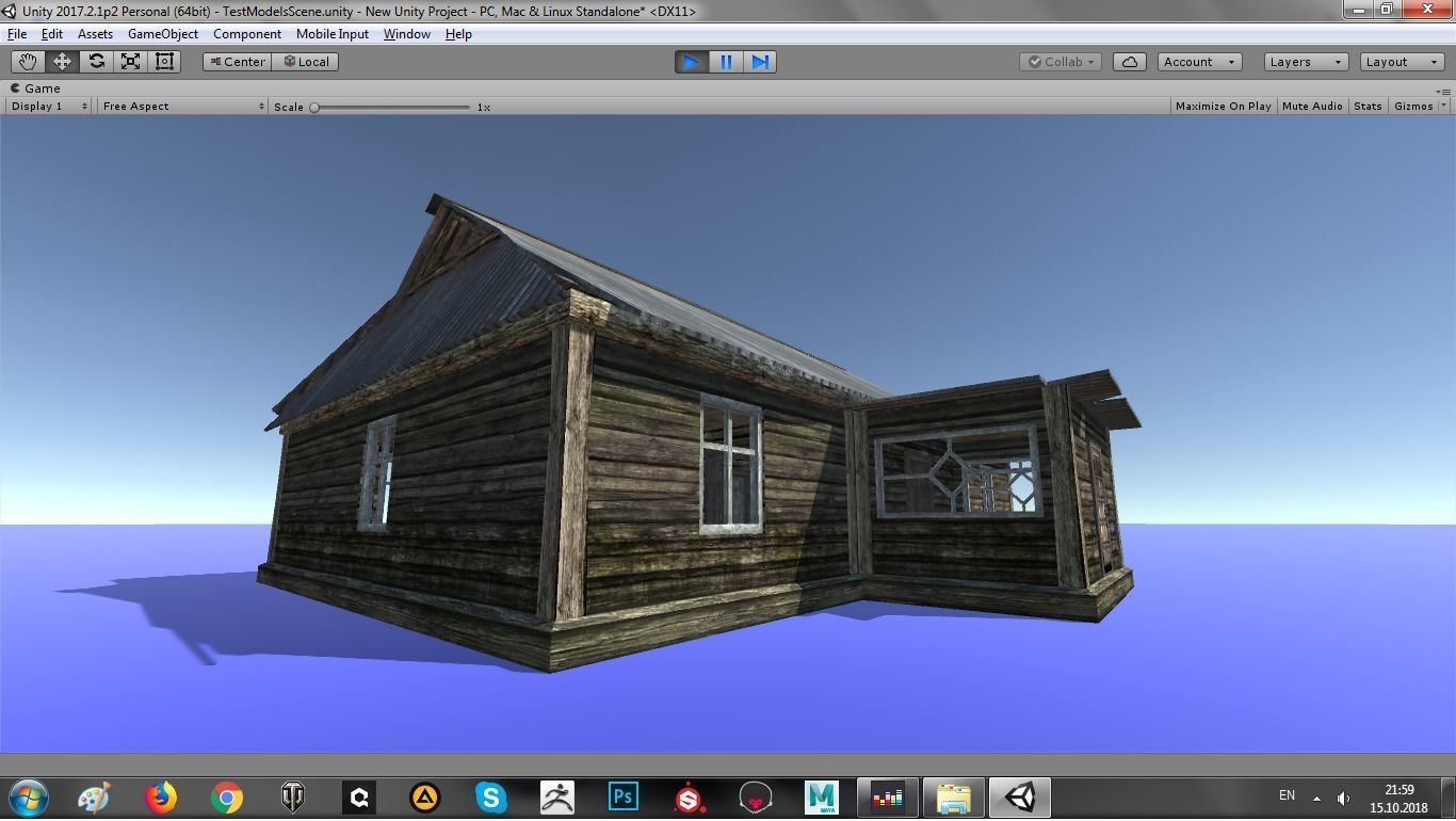 Odl House 08 Low-poly 3D model_4