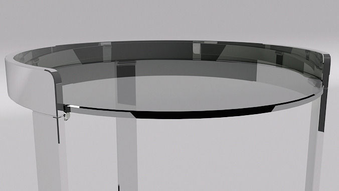 Small Glass Table 3D model_1