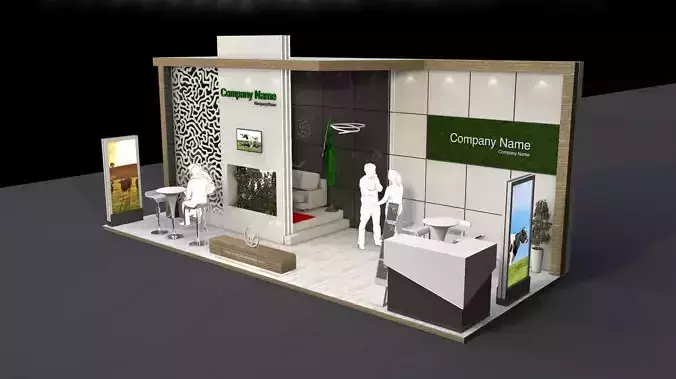 exhibition stand Vip 3D model