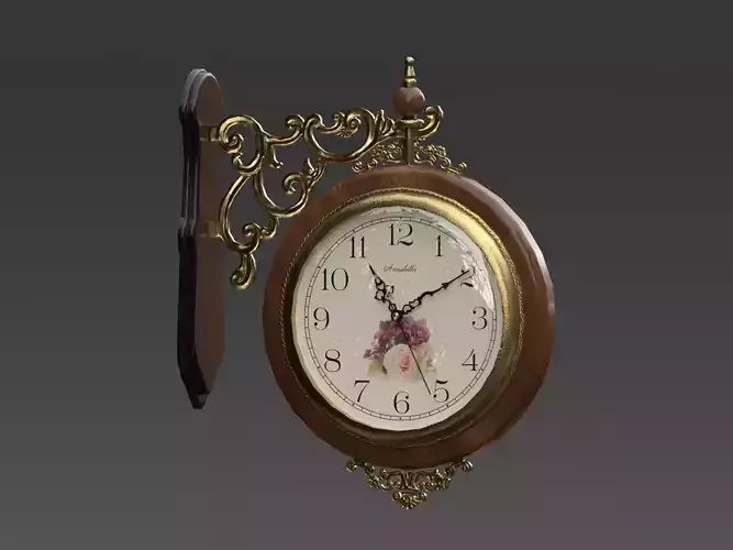 Decorative Double Sided Wall Clock