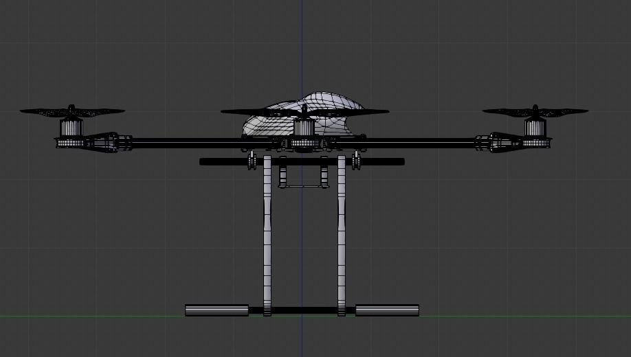 drone hexacopter  3D model_24