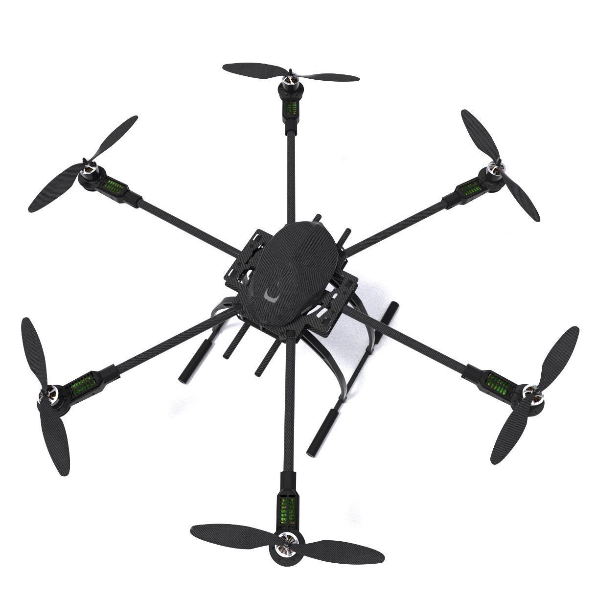 drone hexacopter  3D model_3