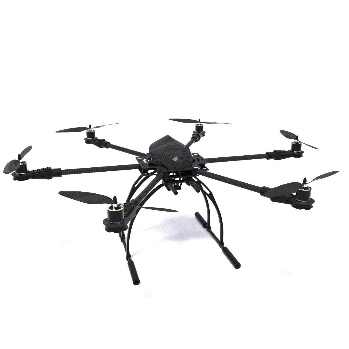 drone hexacopter  3D model_2
