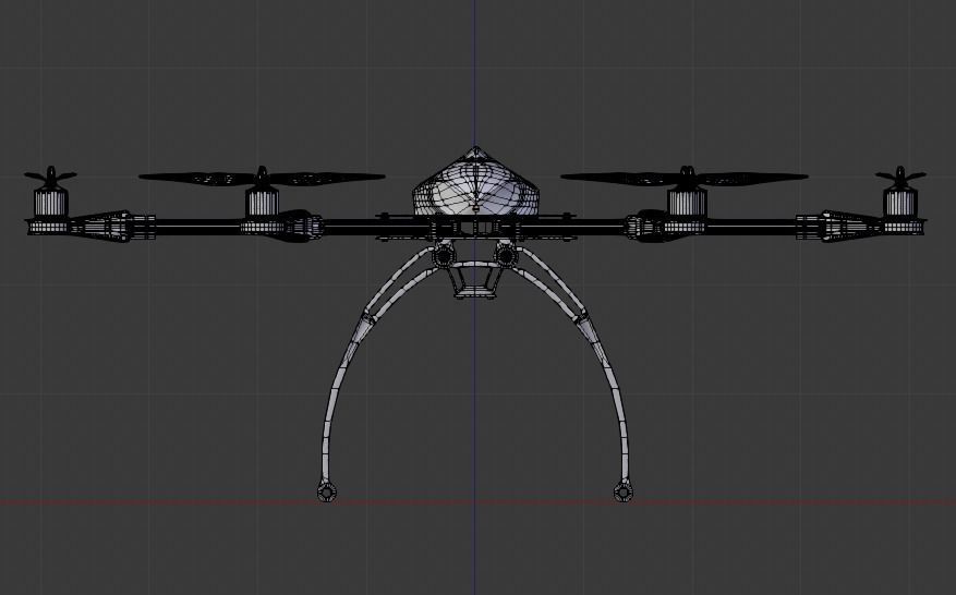 drone hexacopter  3D model_26