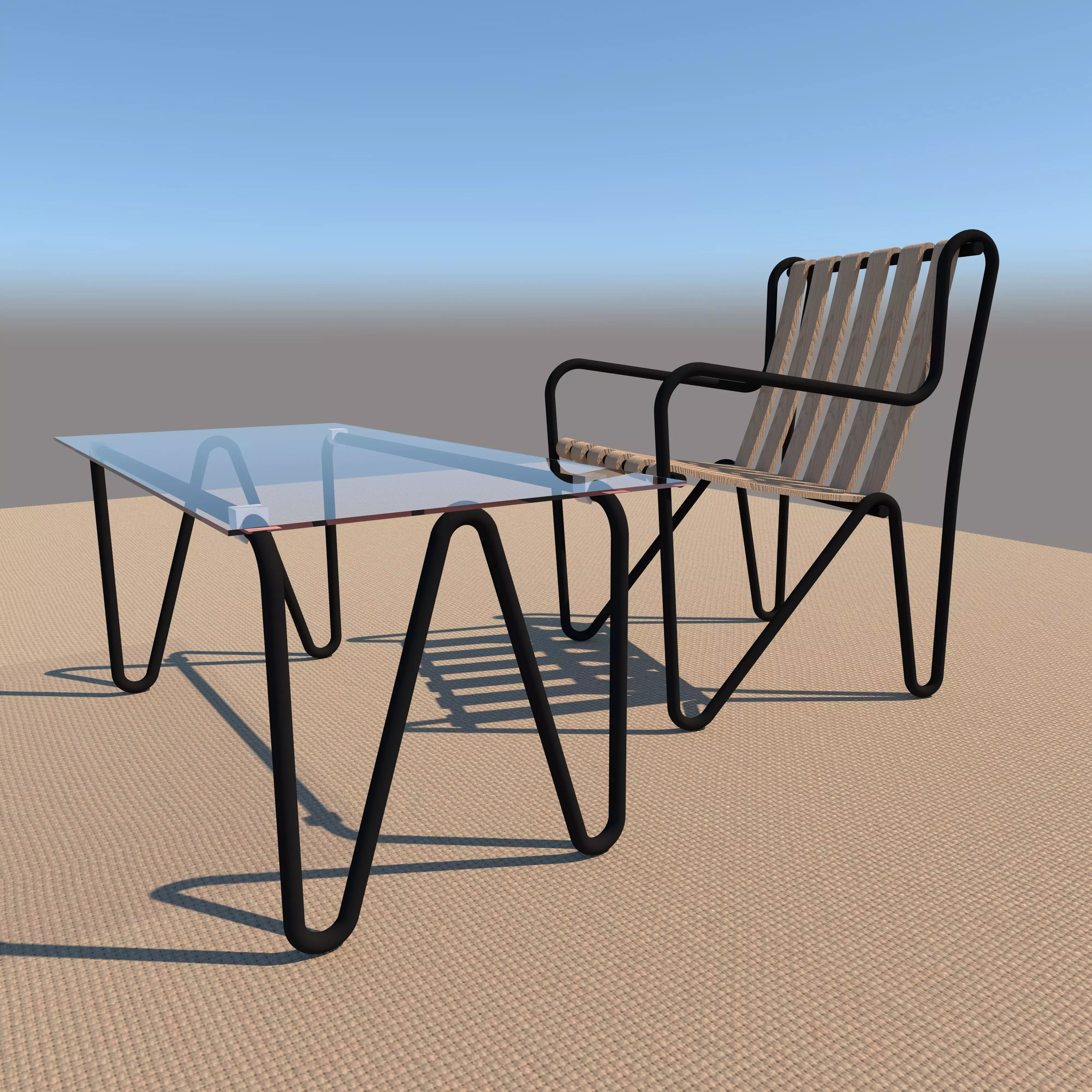 Iron Furniture 3D model