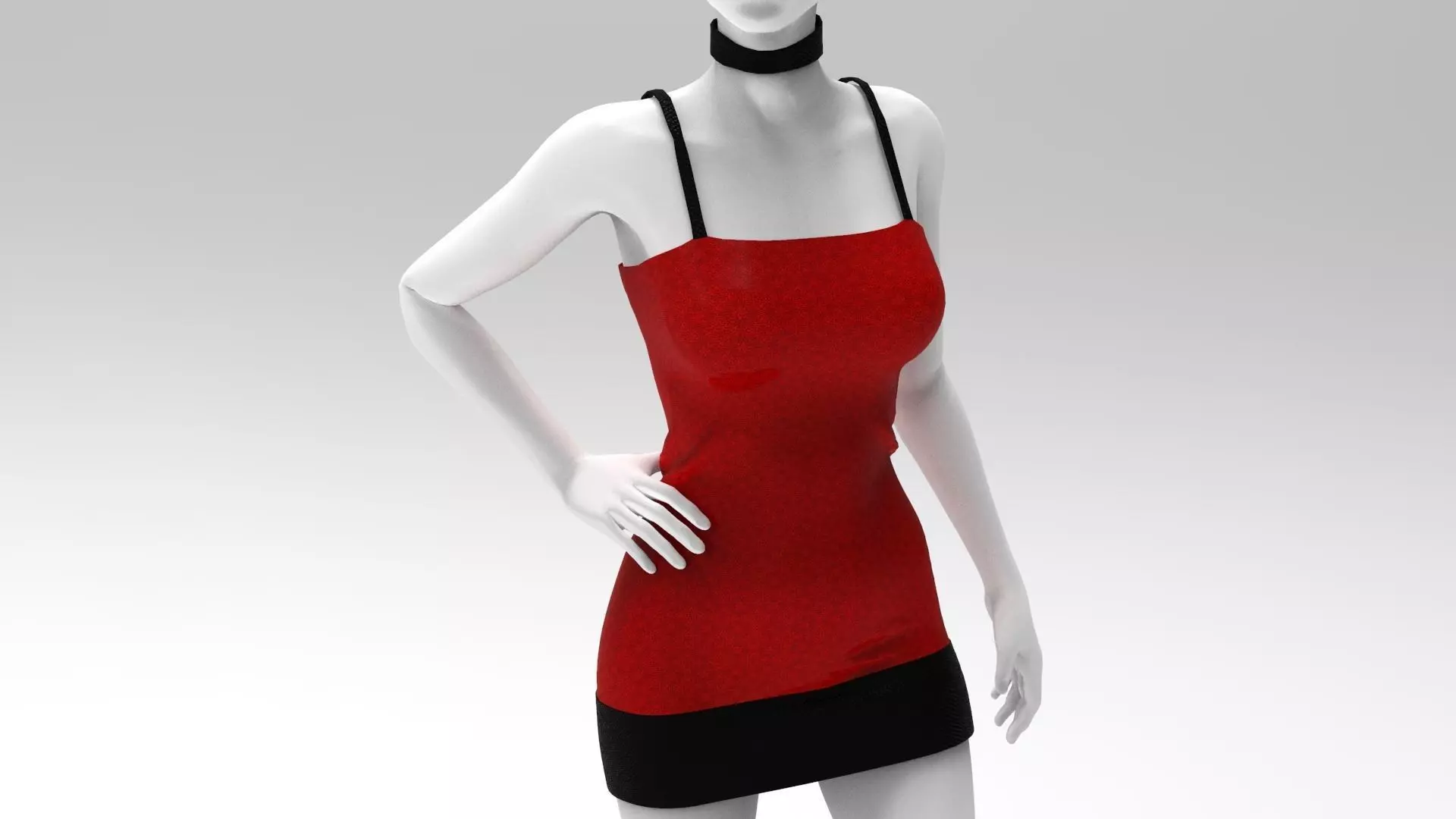 FREE Woman Dress - Marvelous Designer - Project File Free 3D model