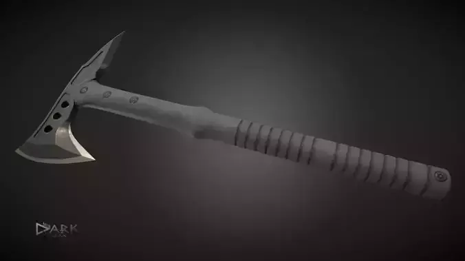 Military Tactical Tomahawk  Low-poly 3D model