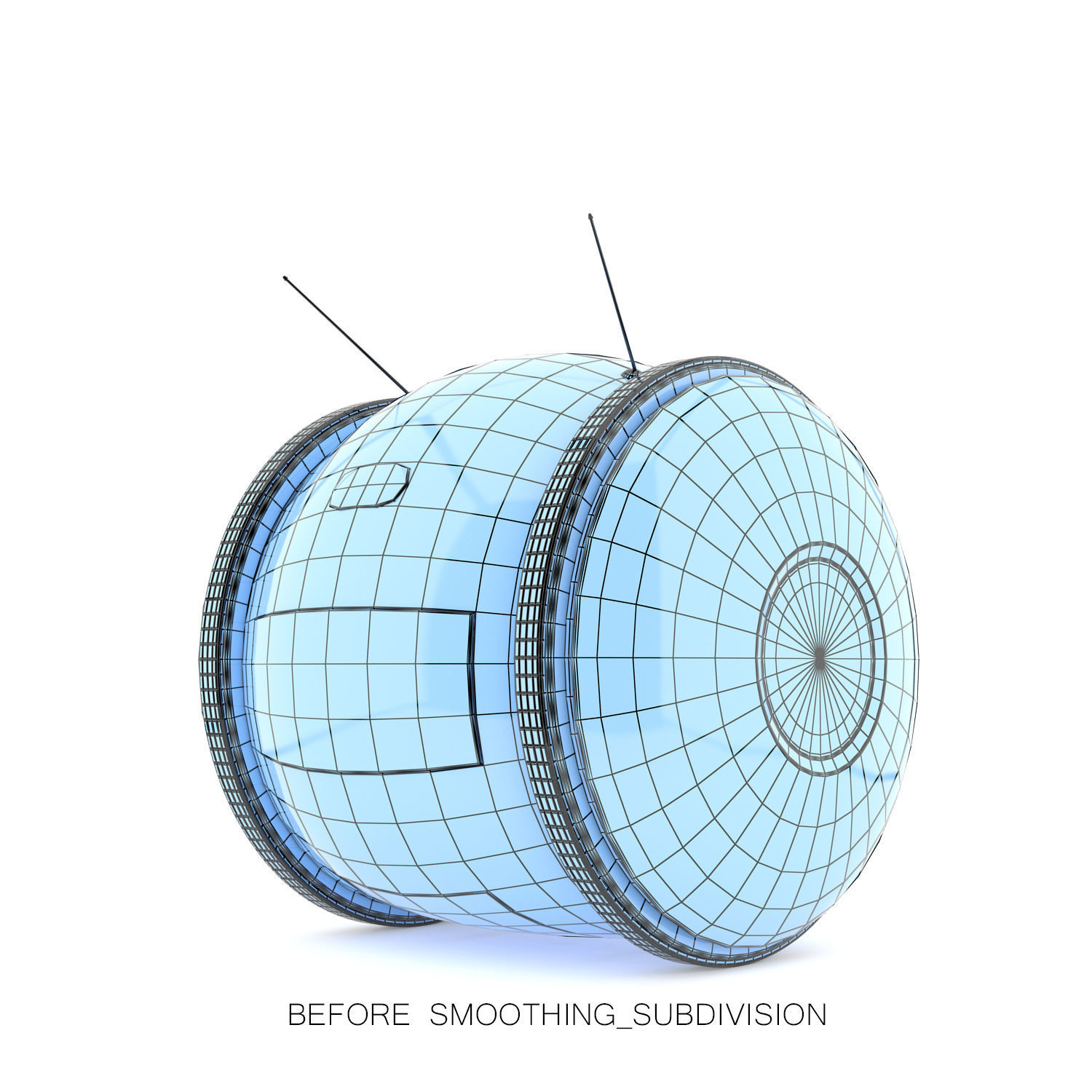 Cute rolling bot toy 3D model_2