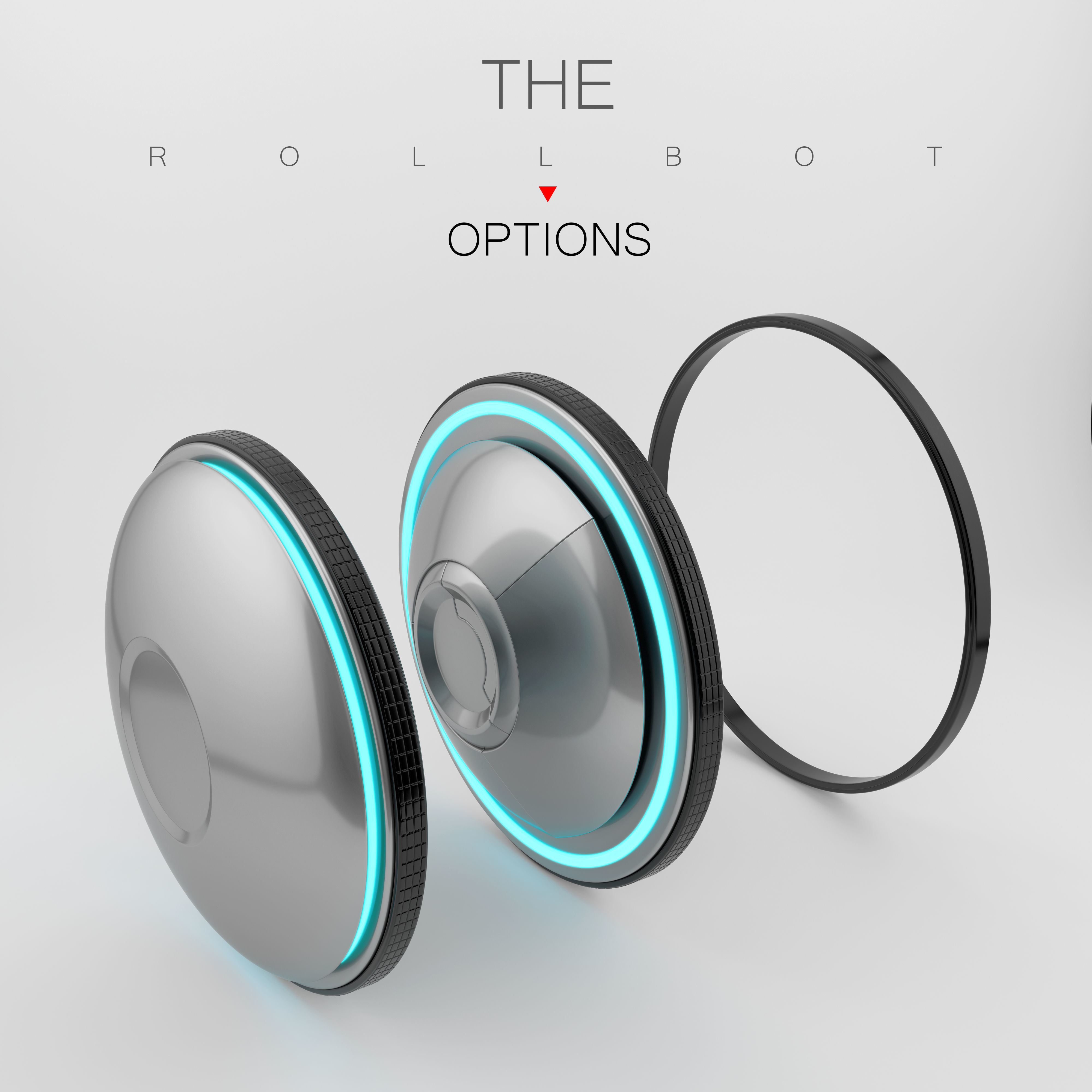 Cute rolling bot toy 3D model_5