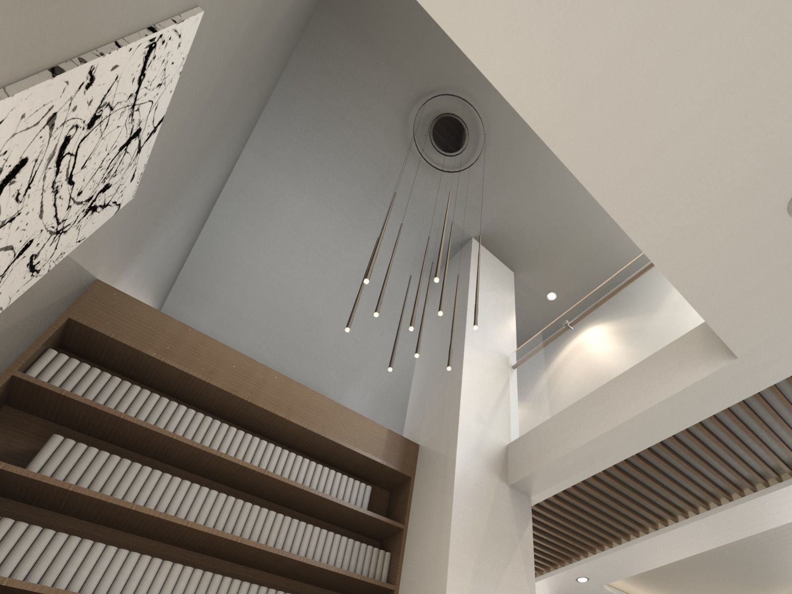 Contemporary Interior Design rendered with Revit 3D model_9