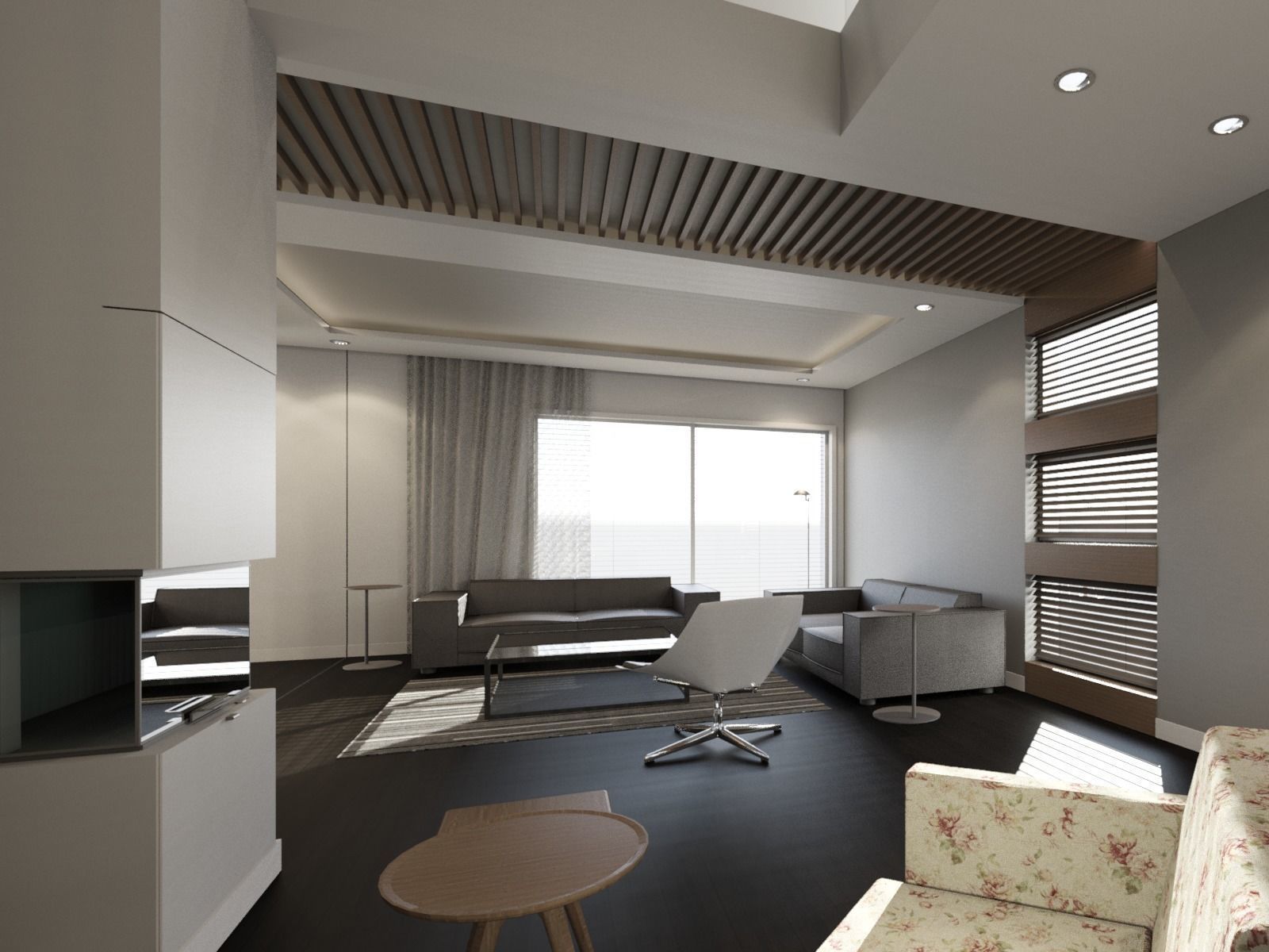 Contemporary Interior Design rendered with Revit 3D model_7