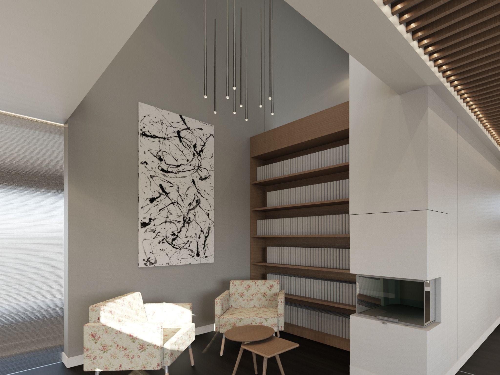 Contemporary Interior Design rendered with Revit 3D model_6