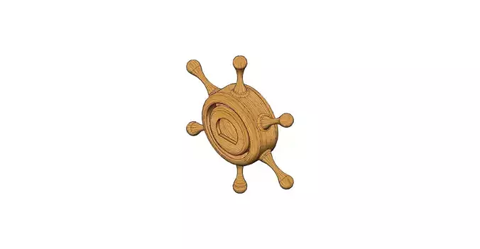 Ship Wheel Bottle Opener 3D print model