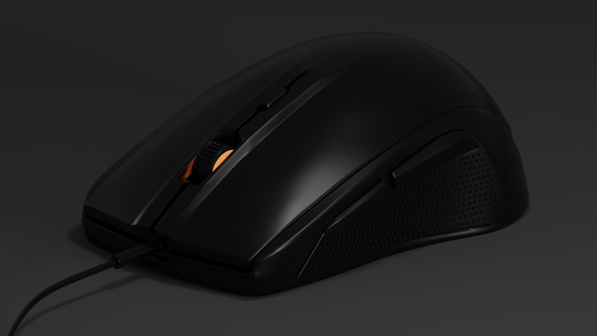 Mouse Steelseries Sensei R100 Fan Art 3D model_2