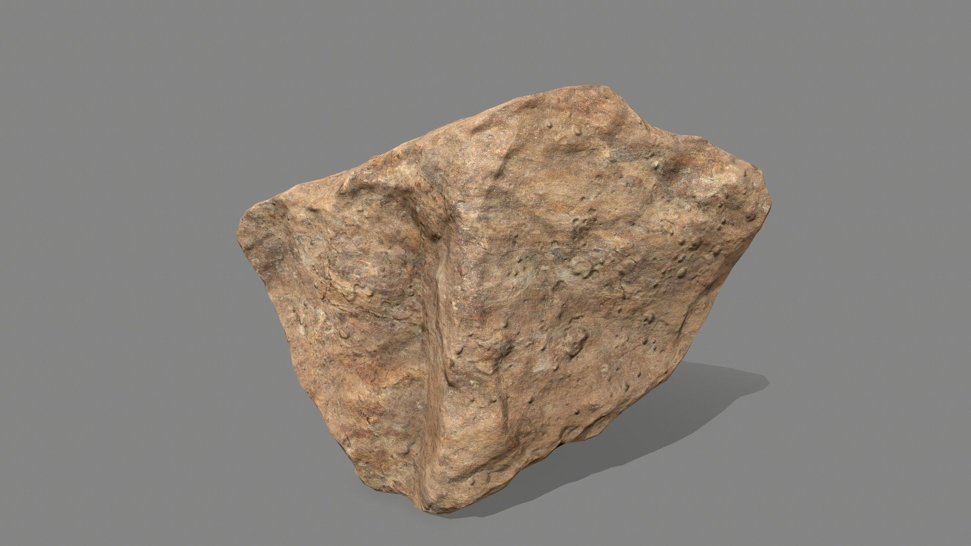 desert rocks  Low-poly 3D model_19