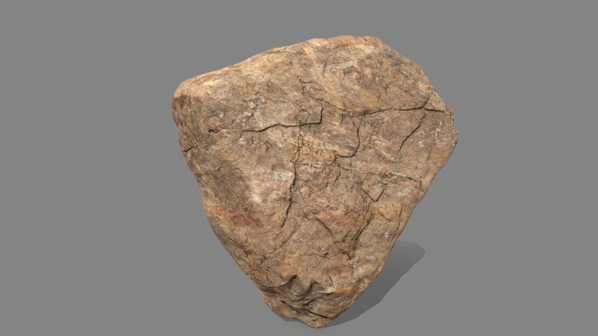 desert rocks  Low-poly 3D model_15
