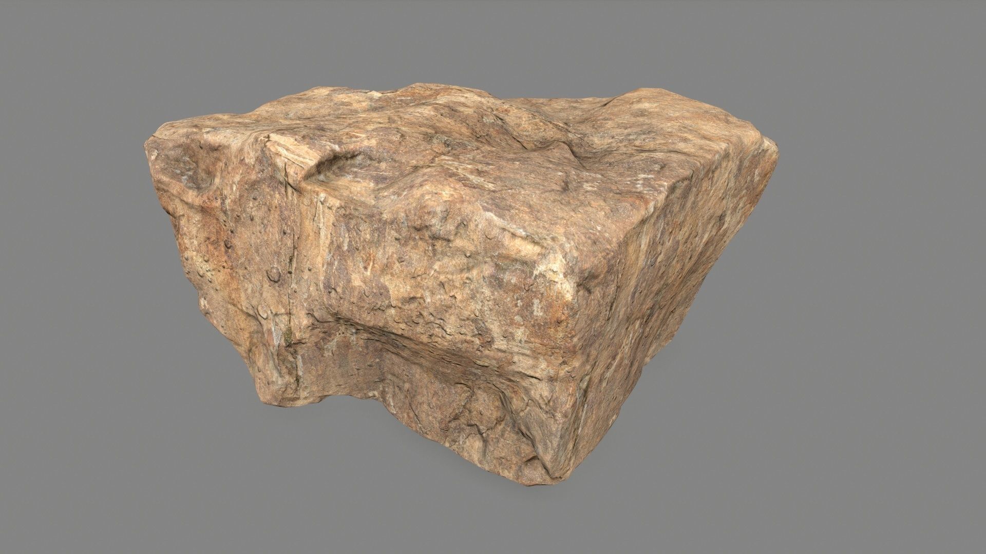 desert rocks  Low-poly 3D model_26
