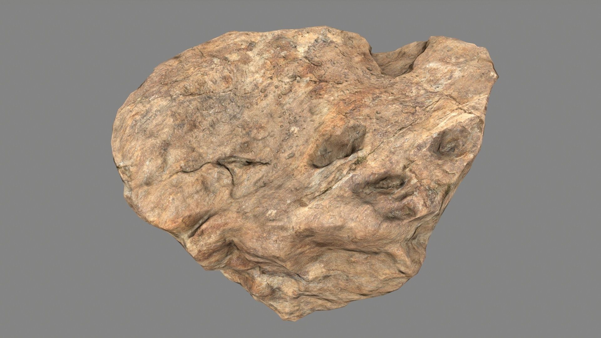 desert rocks  Low-poly 3D model_9