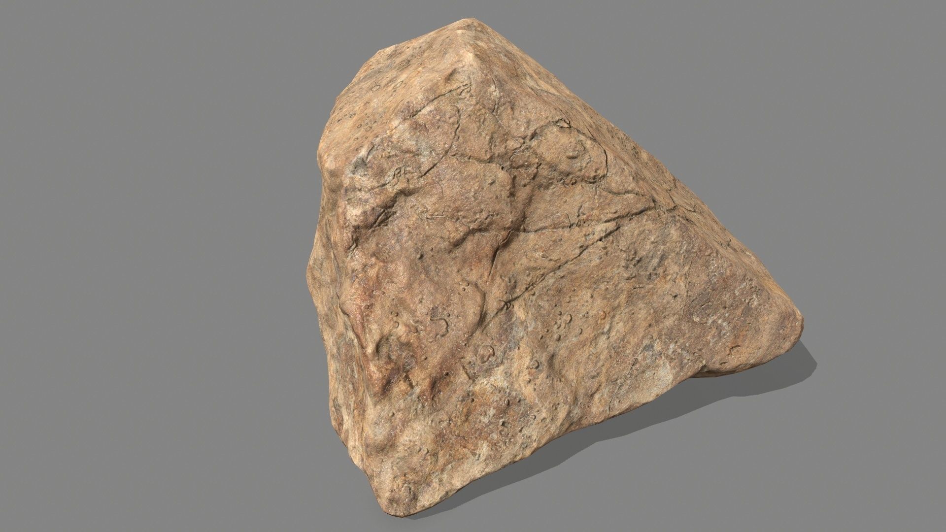 desert rocks  Low-poly 3D model_10