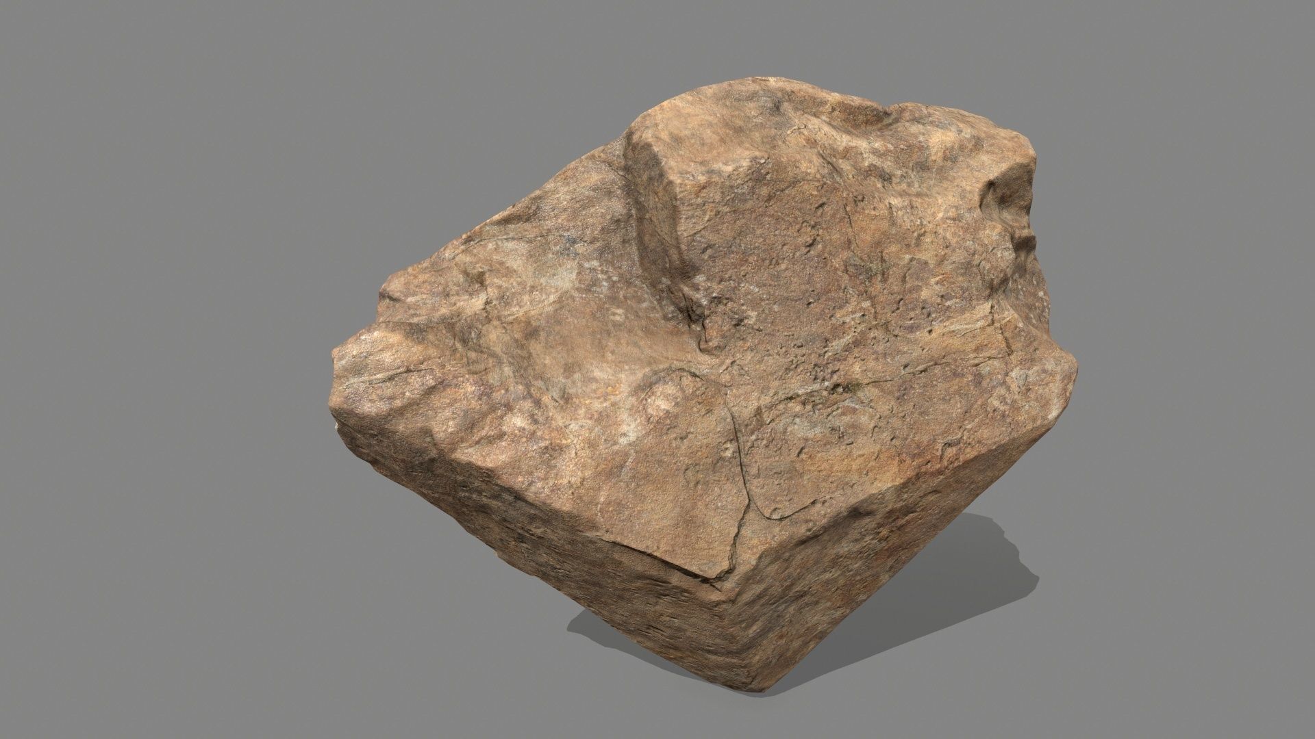 desert rocks  Low-poly 3D model_12