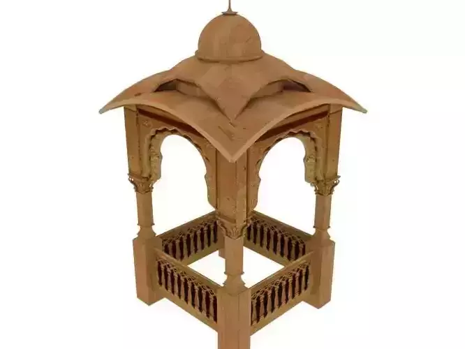 jharokha wooden gazebo with ornate design