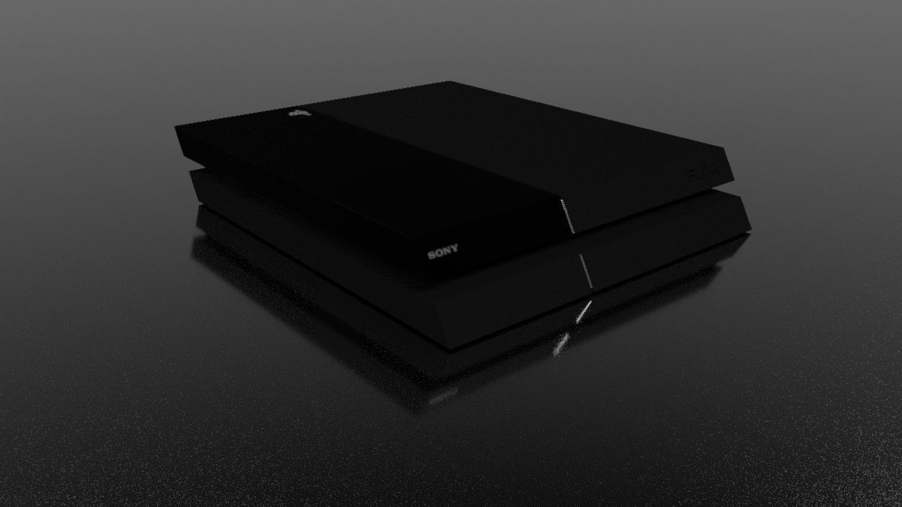 Ps4 Slim 3D model_4