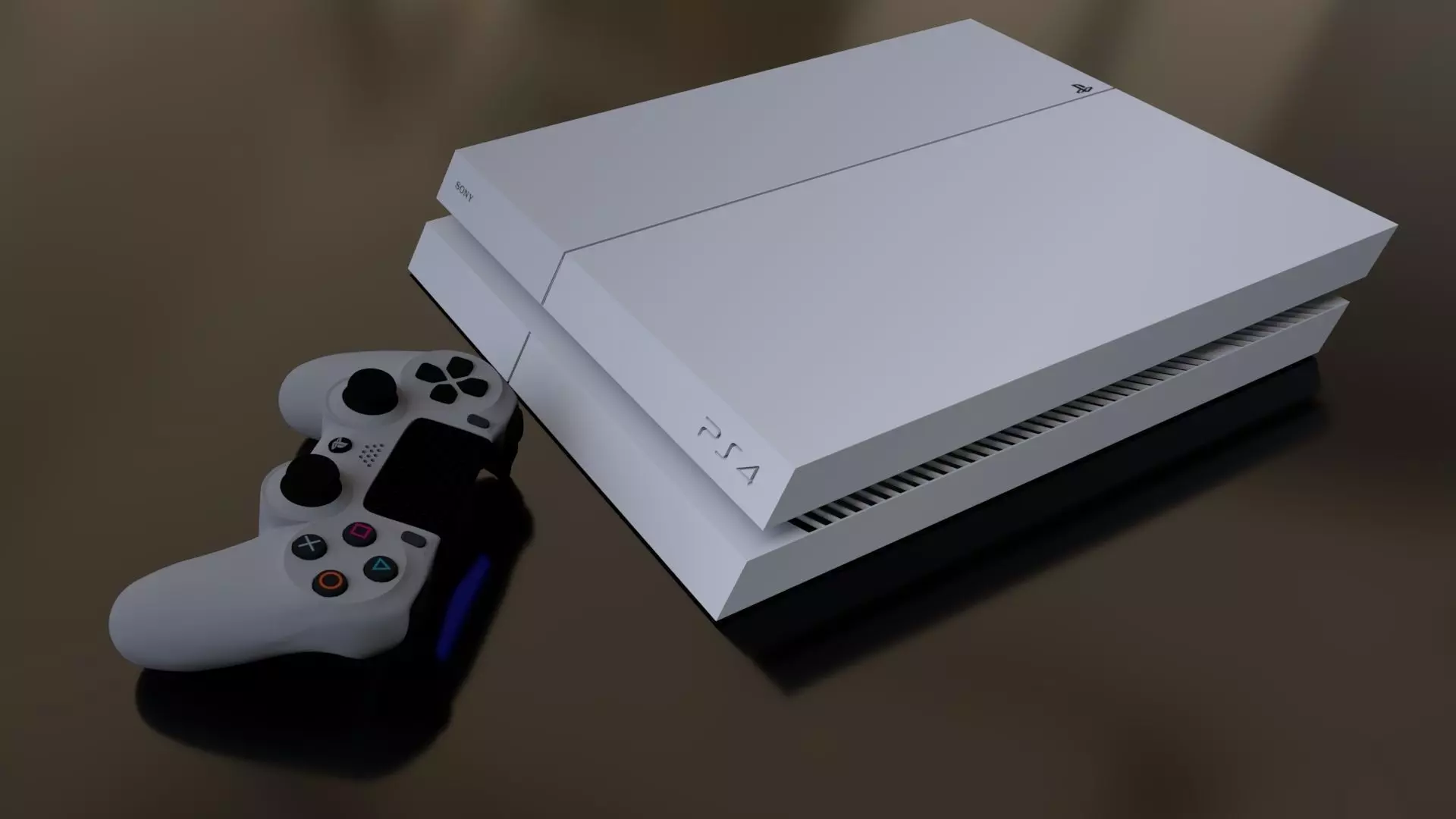 Ps4 Slim 3D model_0