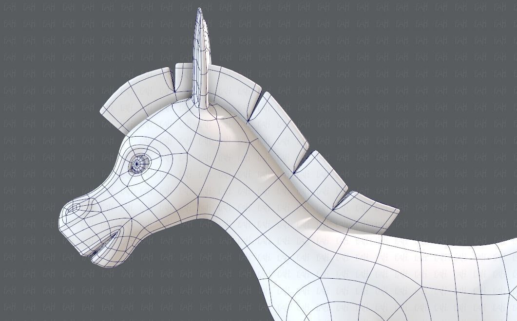 Donkey V01 Low-poly 3D model_32