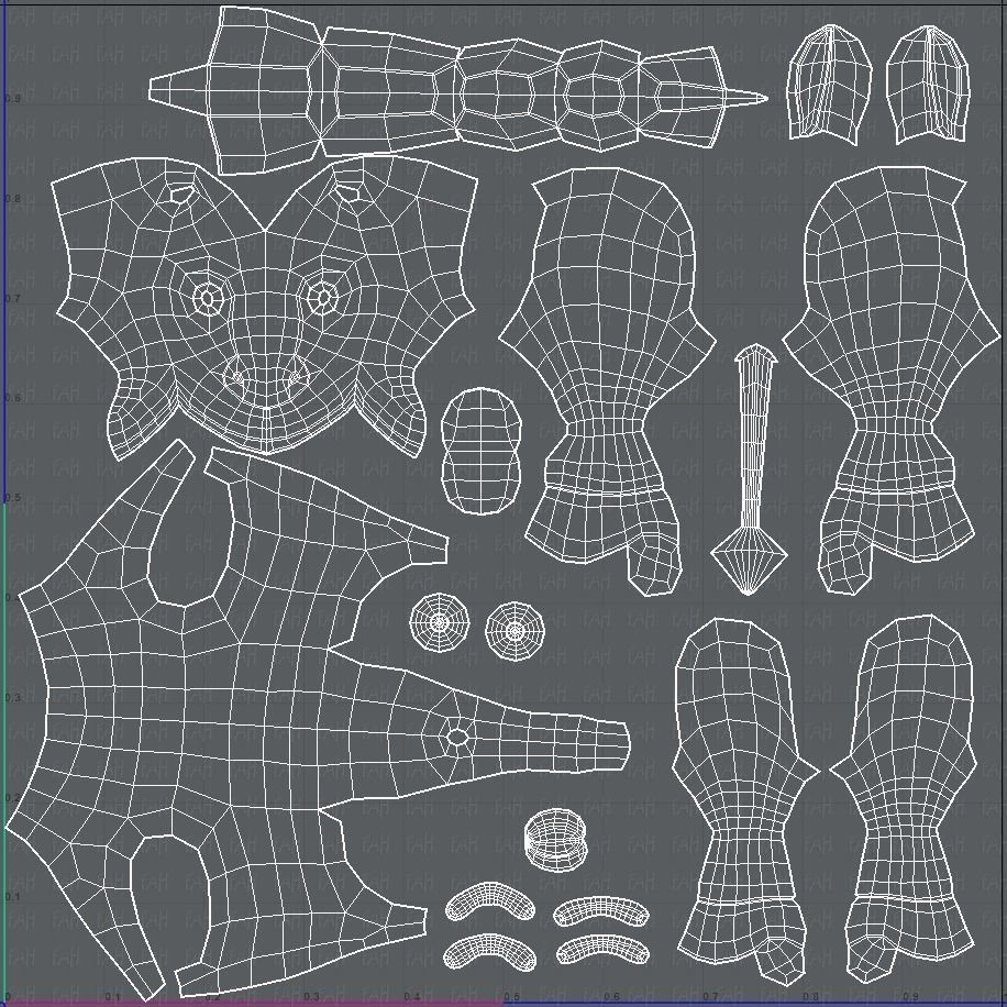 Donkey V01 Low-poly 3D model_45