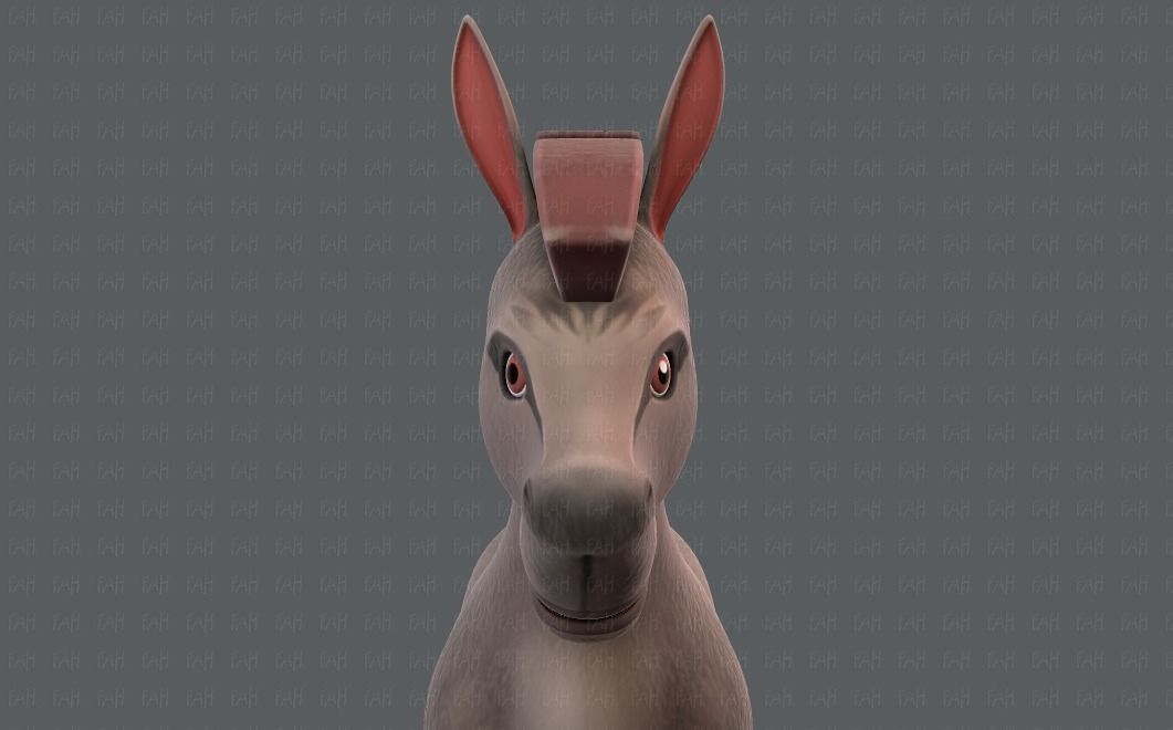 Donkey V01 Low-poly 3D model_17