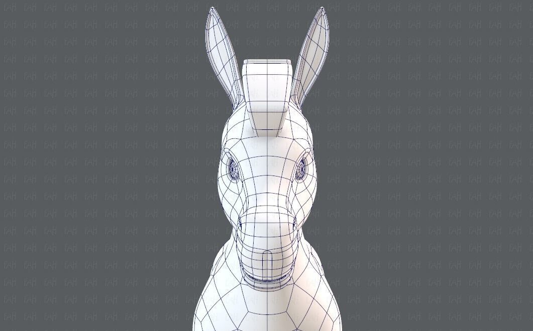 Donkey V01 Low-poly 3D model_25