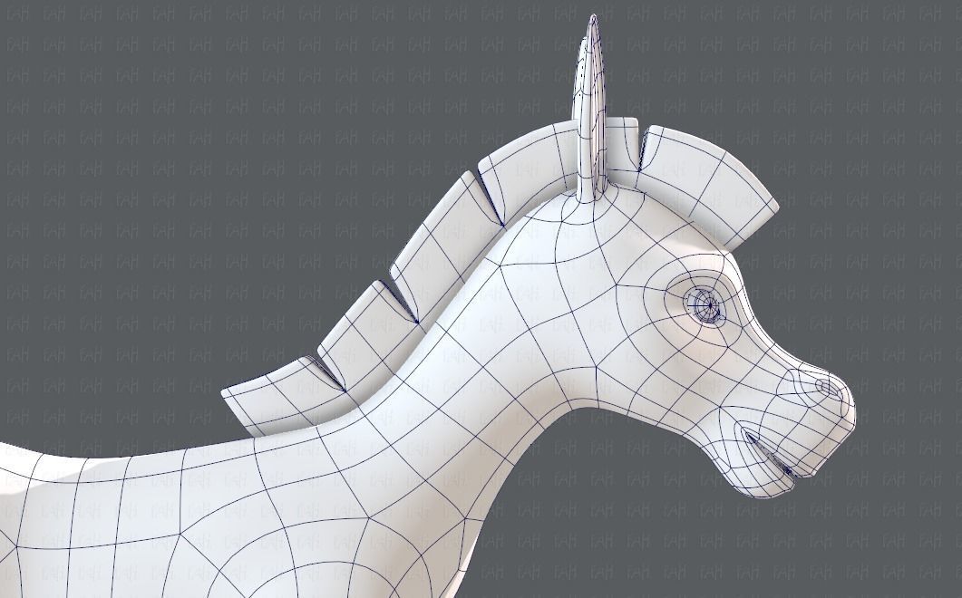 Donkey V01 Low-poly 3D model_27