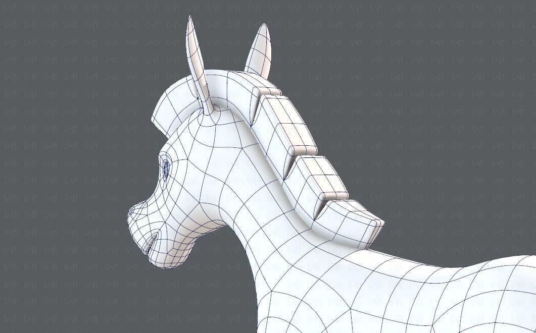 Donkey V01 Low-poly 3D model_30