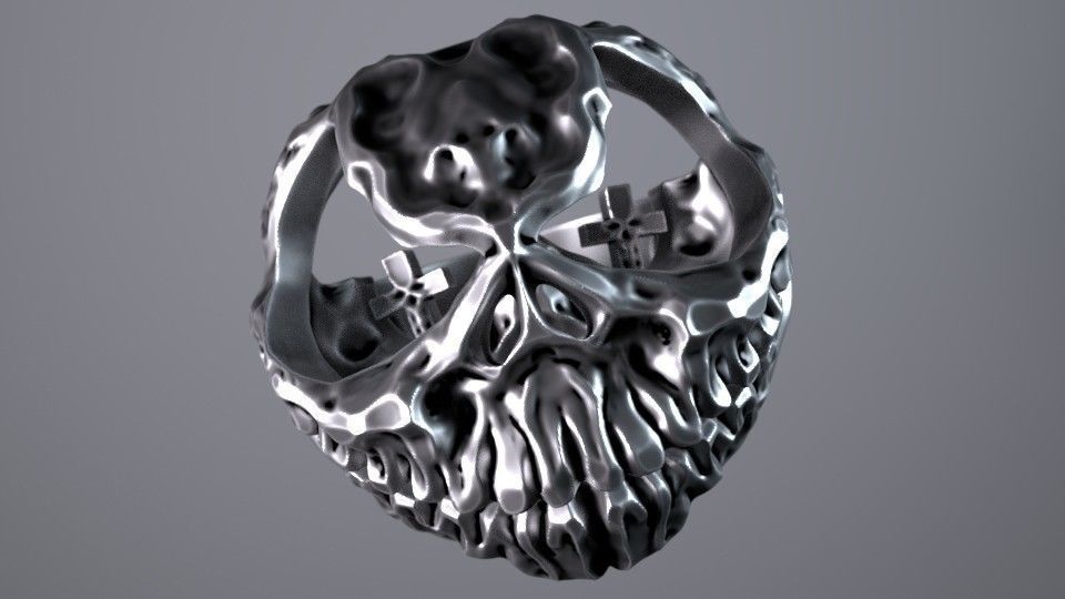 Halloween Ring 3D print model_1